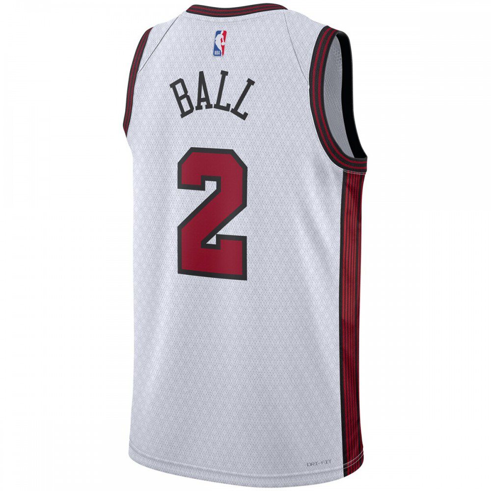 Lonzo Ball Chicago Bulls Unisex 2022/23 Swingman Jersey - City Edition - White-Pro Kit Vault | Brand New 26/27 Sports Jerseys